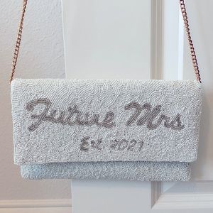 Future Mrs purse, bride, established 2021, cross body purse, wedding purse